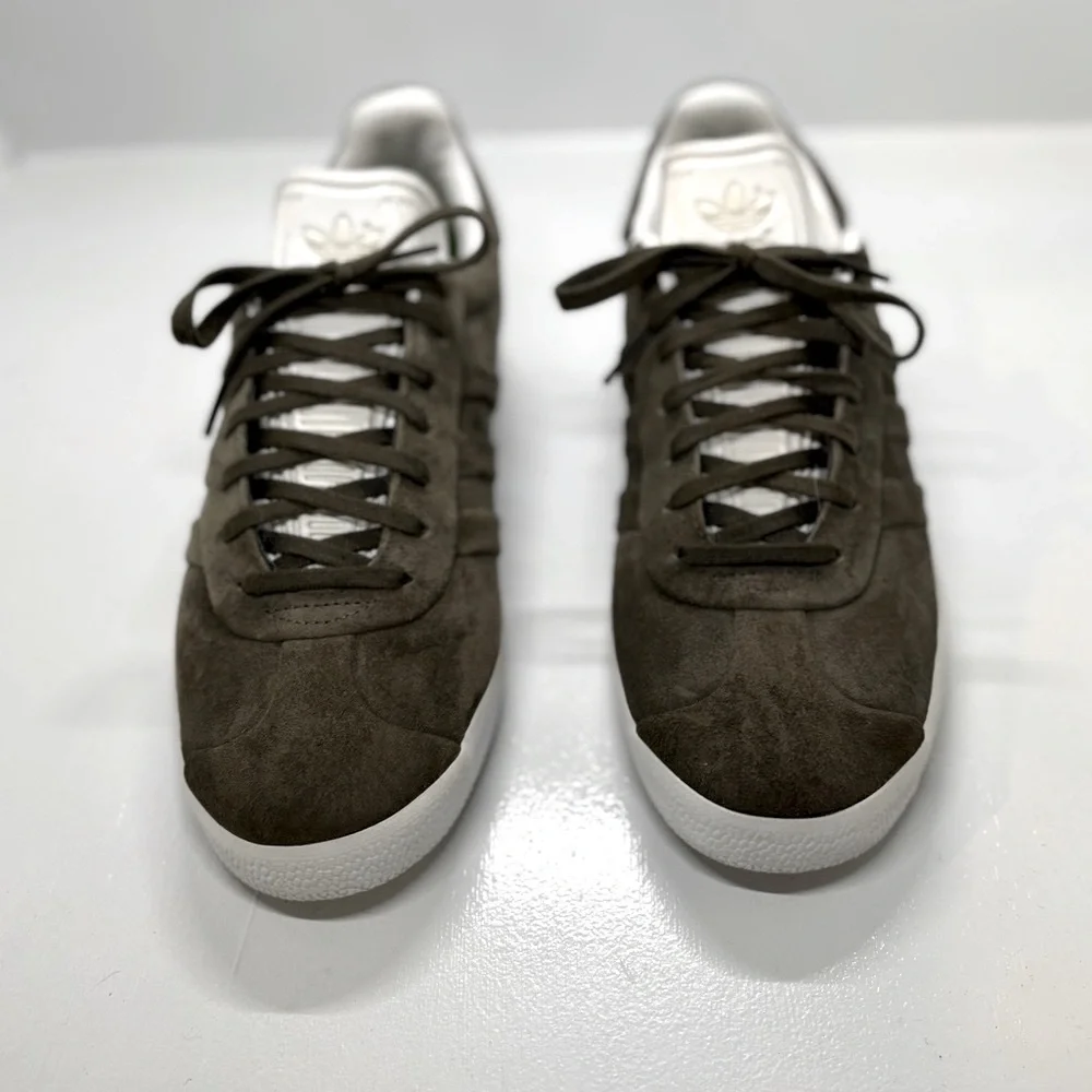 Adidas Originals Gazelle Olive Suede Sneakers Men’s 10 - Picture 5 of 10